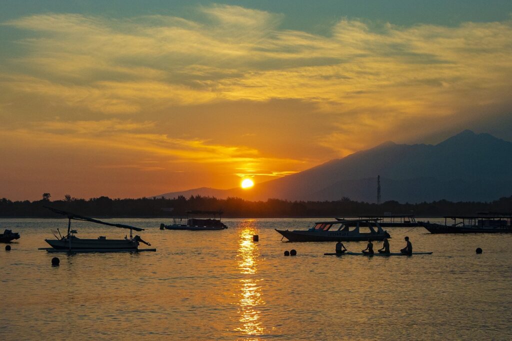 Coucher de soleil a Lombok en Indonésie le blog référence Lomboktourisme.com