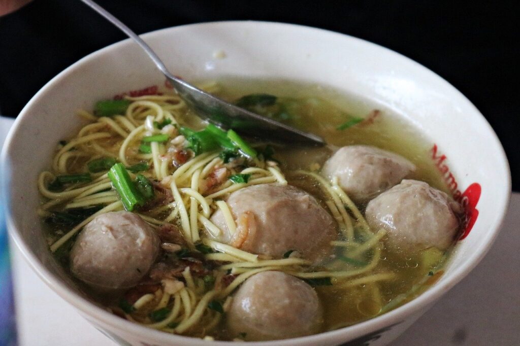 Bakso plats populaire en Indonésie 